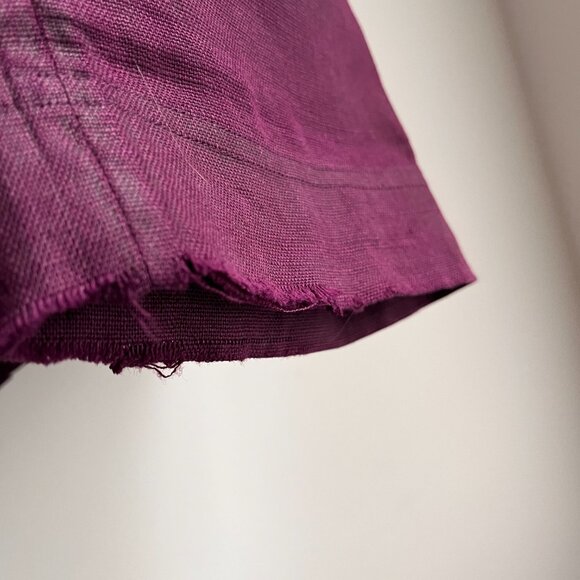 Kenzo Paris Deep Purple Linen Button Top - Picture 10 of 10